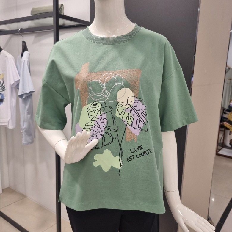[Room.9]동아백화점 구미점 룸나인 [백화점 인기상품] 데일리 루즈핏 반팔 티셔츠SP1-TS59