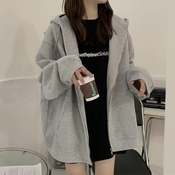 여성 베이지 무채색 톤 오버핏 후드집업 LK-HD03- 이랜드몰
