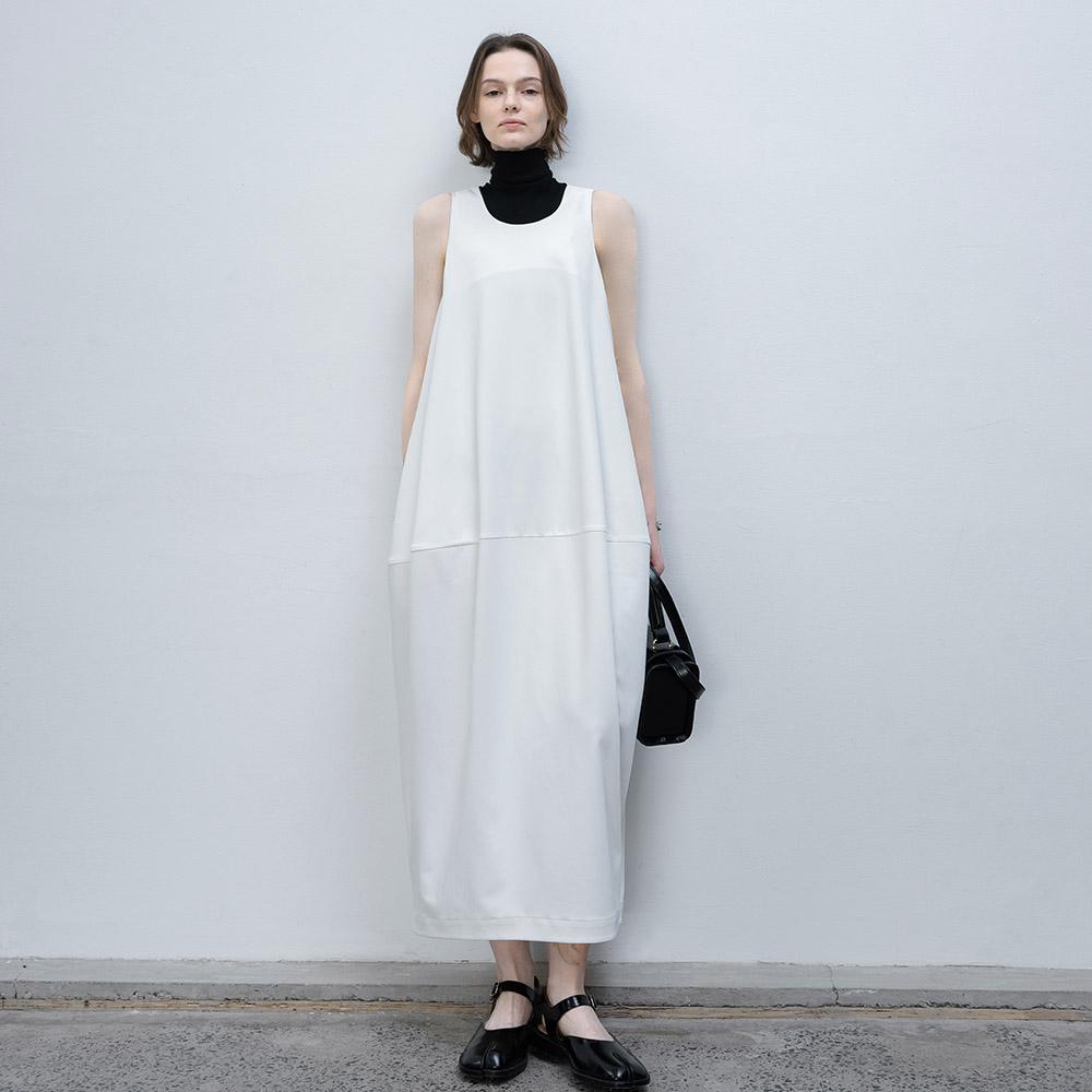 EK_Balloon sleeveless dress_WHITE- 이랜드몰