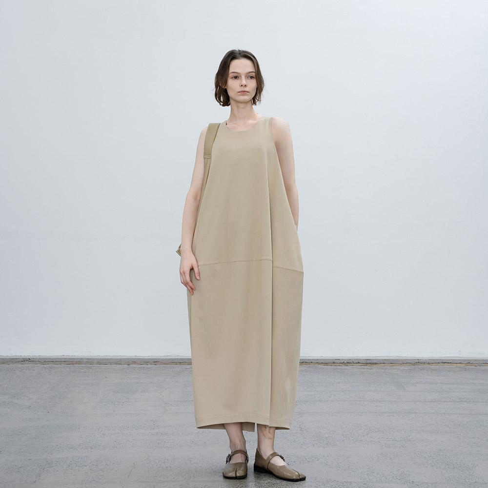 EK_Balloon sleeveless dress_BEIGE- 이랜드몰