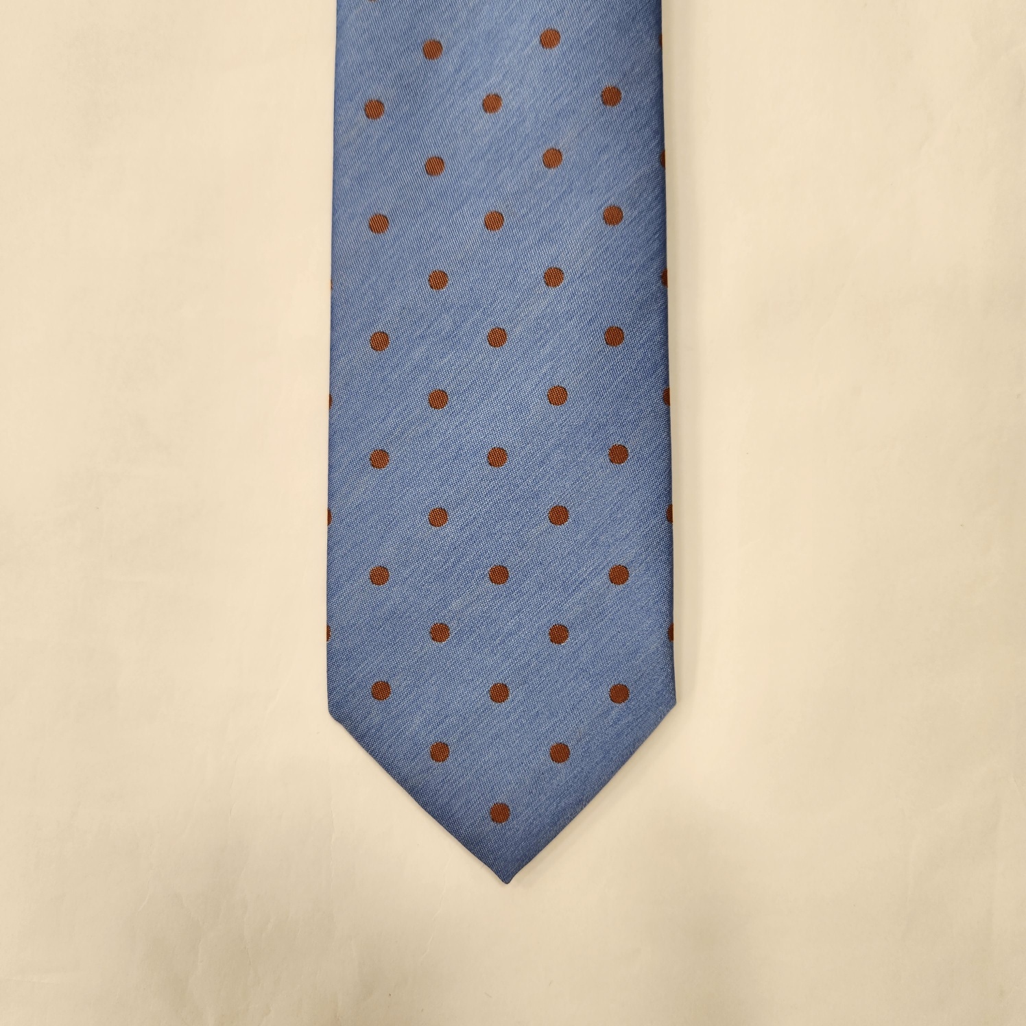 바찌 대검 폭 7.5cm 도트 무늬 블루 중슬림 일반 넥타이VN1F2TA565_부평점- 이랜드몰