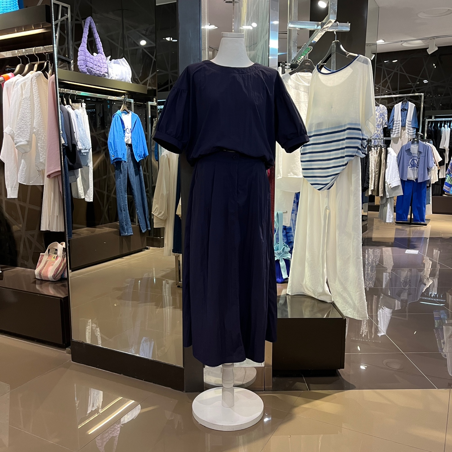 바스락시리즈세트(네이비) ALOW23831 NC충장점 알토- 이랜드몰