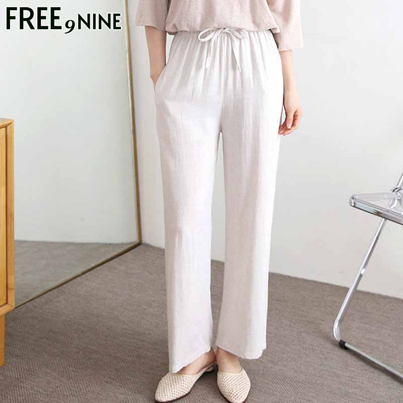 [드넬][프리나인]슬라브린넨슬렉스FRP31058A