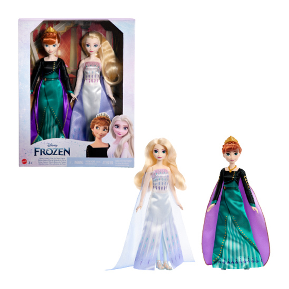 [디즈니 콜라보]마텔 겨울왕국 엘사와 안나 여왕 패션인형플레이세트