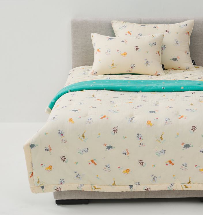 [레노마홈(renoma home)]NC강서점 레노마홈 사파리미키 모달 사계 차렵이불 베개 SS 세트