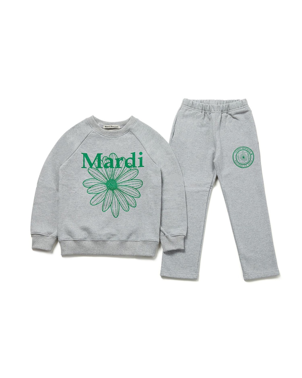 KIDS SETUP SWEATSHIRT FLOWERMARDI_GREY GREEN- 이랜드몰