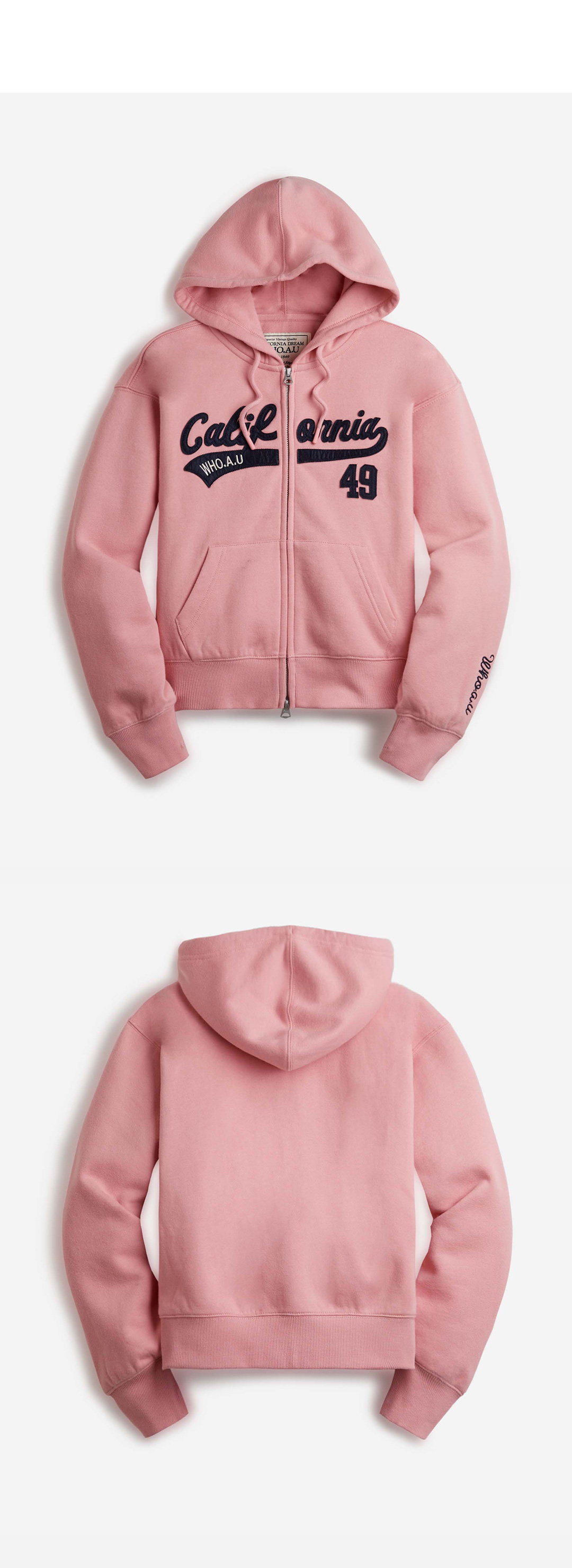 Patch Crop Hood Zip-up(F) / WHMZF1111F 상세 이미지 3