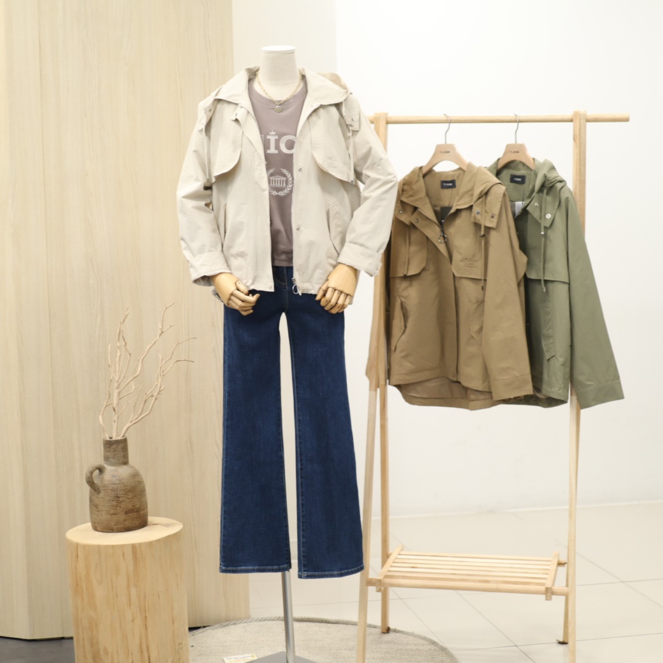 튜브 트렌치형자수점퍼TUJA23T01