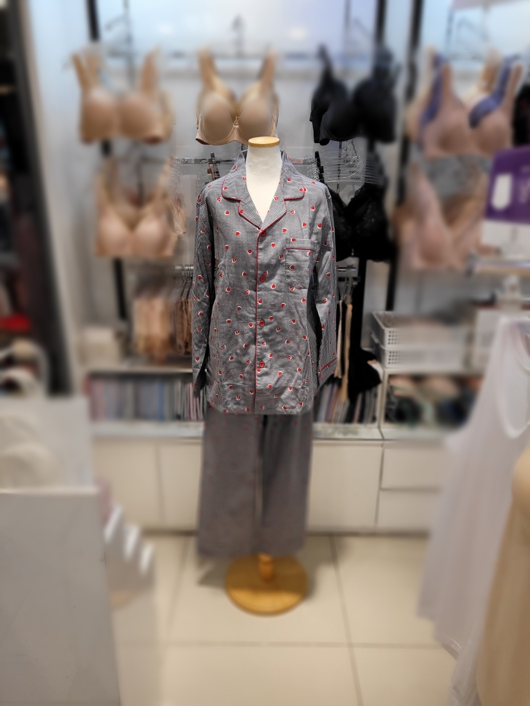 비비안 순면 약기모 하트프린트 남성 파자마 MP8805A- 이랜드몰