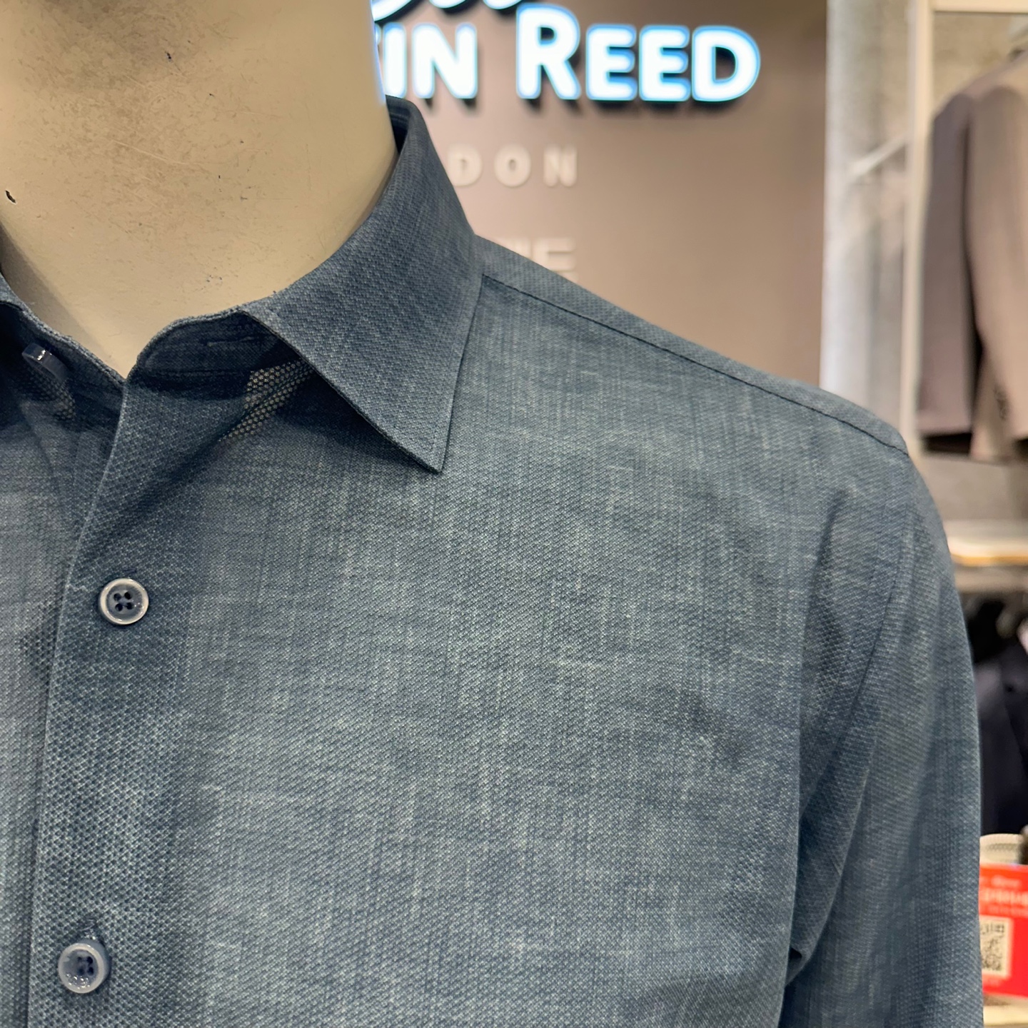 오스틴리드 by (주) 파크랜드 청주점 블루 솔리드 셔츠 ACL24103- 이랜드몰