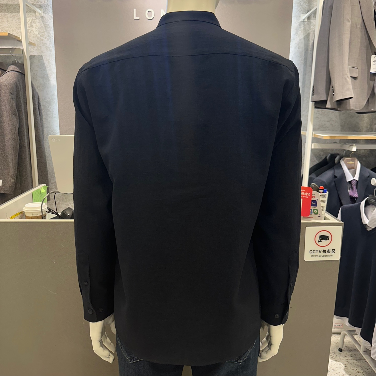 오스틴리드 by (주) 파크랜드 청주점 네이비 린넨라이크 긴팔 차이나셔츠 ACL24512C- 이랜드몰