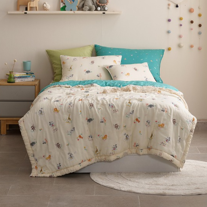 [레노마홈(renoma home)]NC순천점 레노마홈 디즈니 사파리 미키 차렵이불 KS  SS 여름 사계절