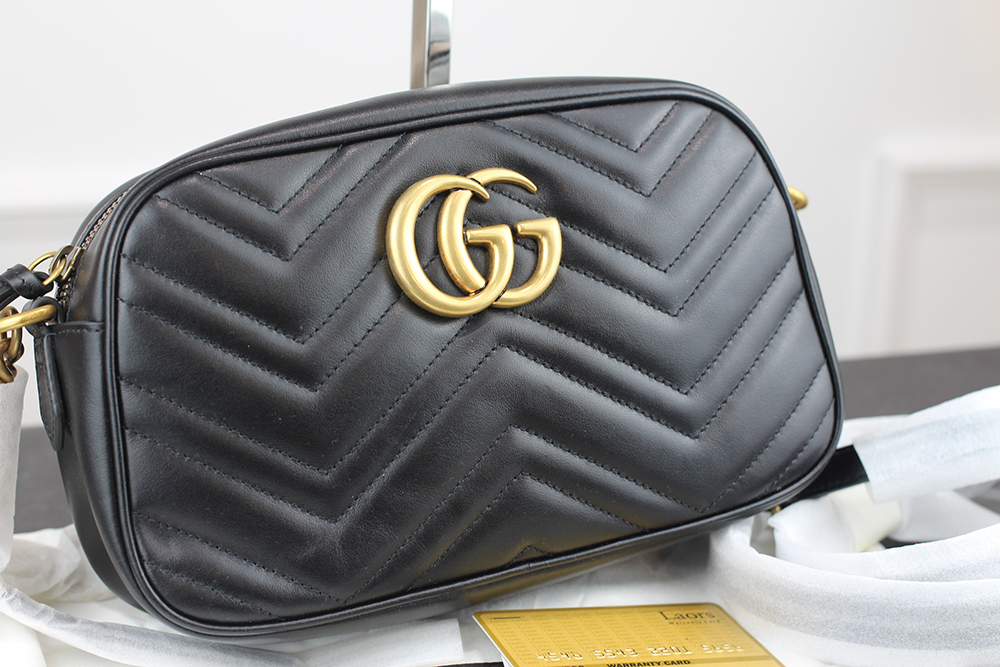 Borsa Gucci Soho Gucci Interlocking Nera Gucci 447632 Black
