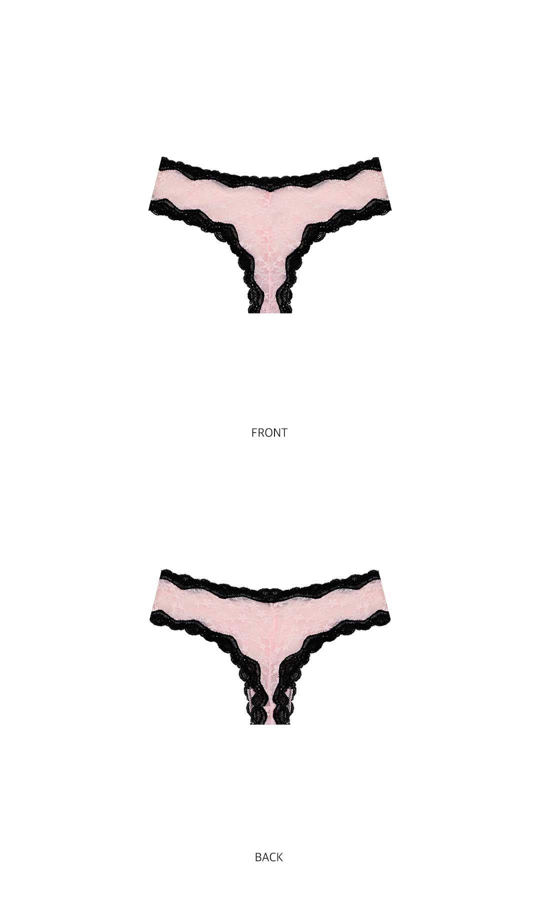[1+1] 레이스 티팬티/치키팬티/사각팬티 모음(하이레그) 상세 이미지 3