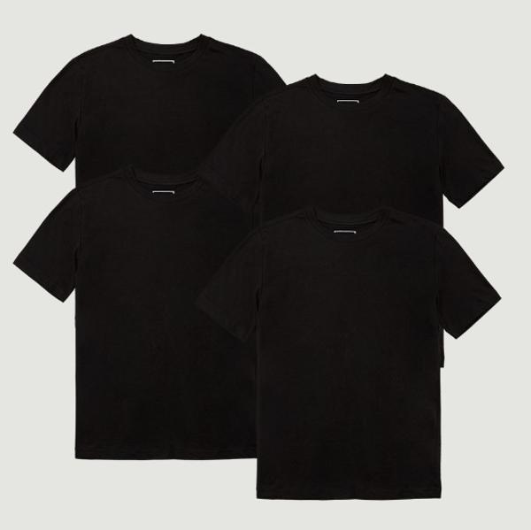 행텐NC경산점 공용 4PACK 베이직 티셔츠 블랙 298456- 이랜드몰