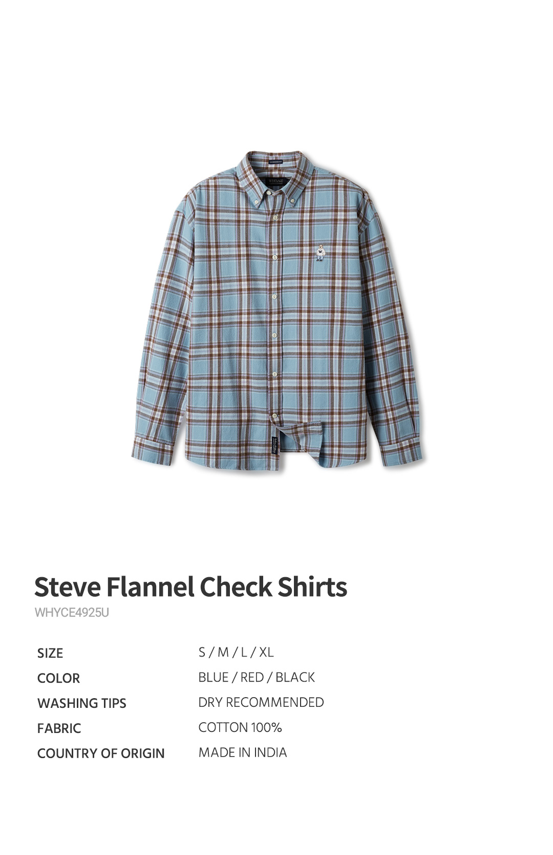Steve Flannel Check Shirts - 후아유닷컴