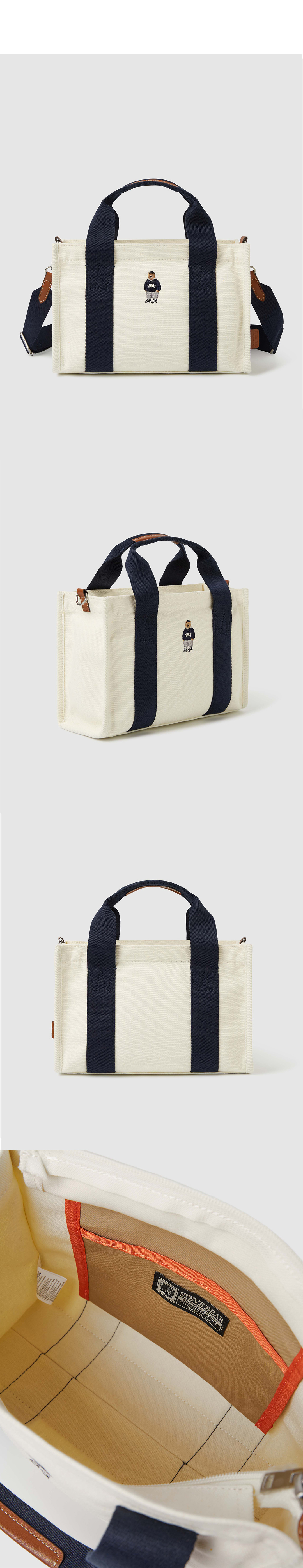 トートバッグ WHO.A.U Steve Canvas Tote bag  WHBGE4911A 韓国WHO.A.U フーアーユー】Steve Canvas Tote Bag (WHO.A.U