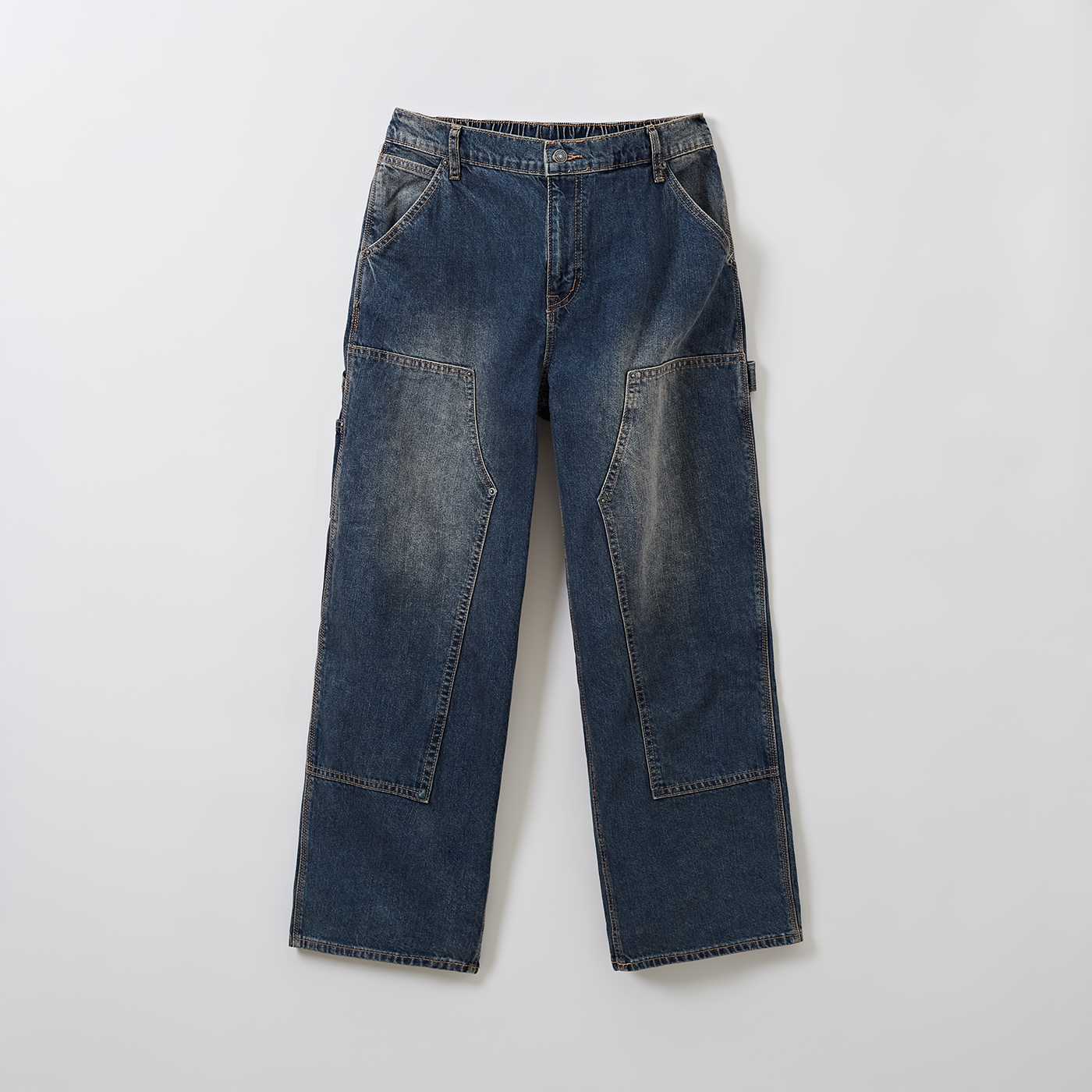 남성용] 카펜터 와이드 진(DARK INDIGO)_SPTJE49C55- 스파오