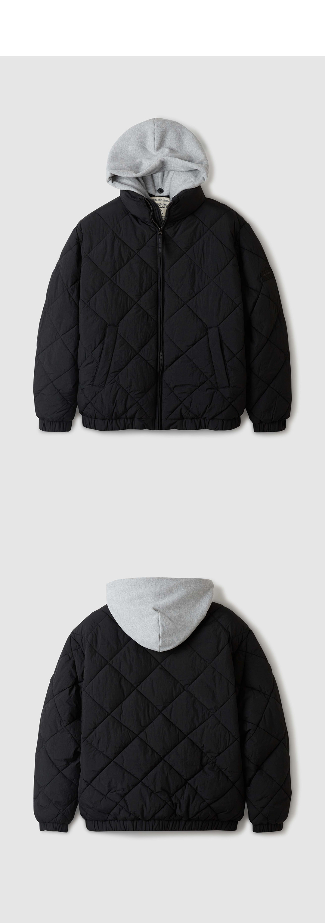 【IONSEOUL】Quilting Hood Padded Jumper (2color) 5JH058 Hood Quilting Jumper - 후아유닷컴