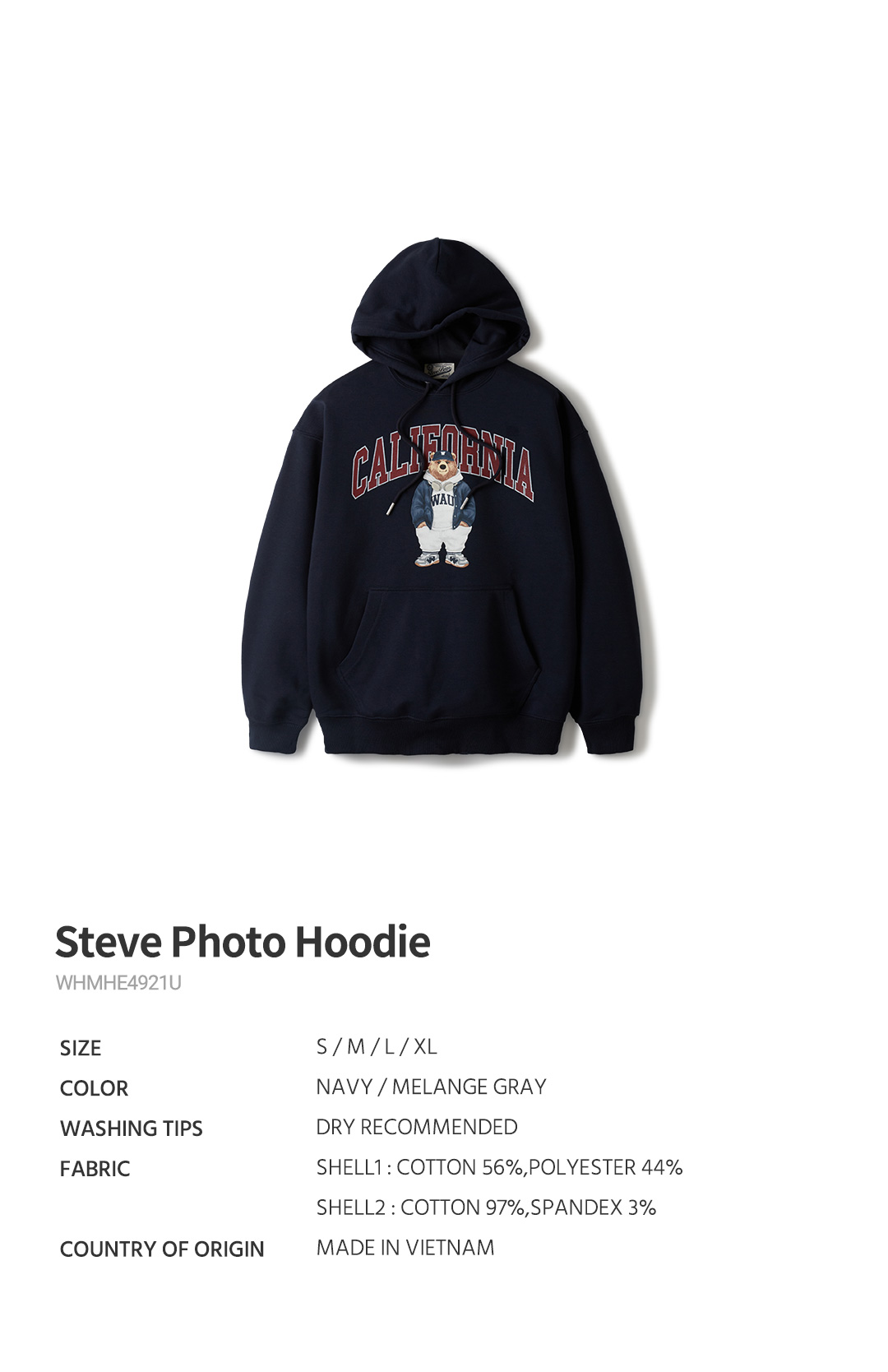 【WHO.A.U】Steve Photo Hoodie 후아유닷컴 후아유 공식 온라인 스토어