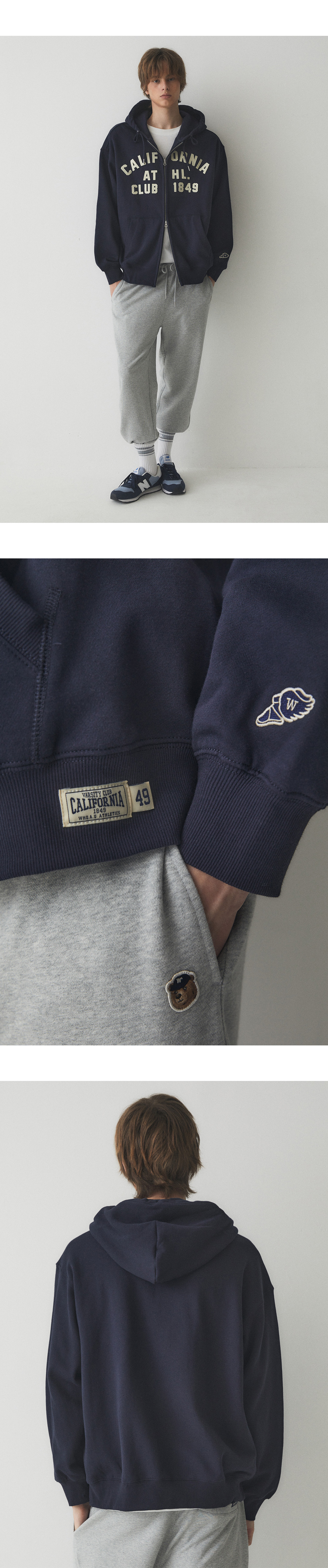 Signature Patch Hood Zip-up / WHMZF1111U 상세 이미지 9