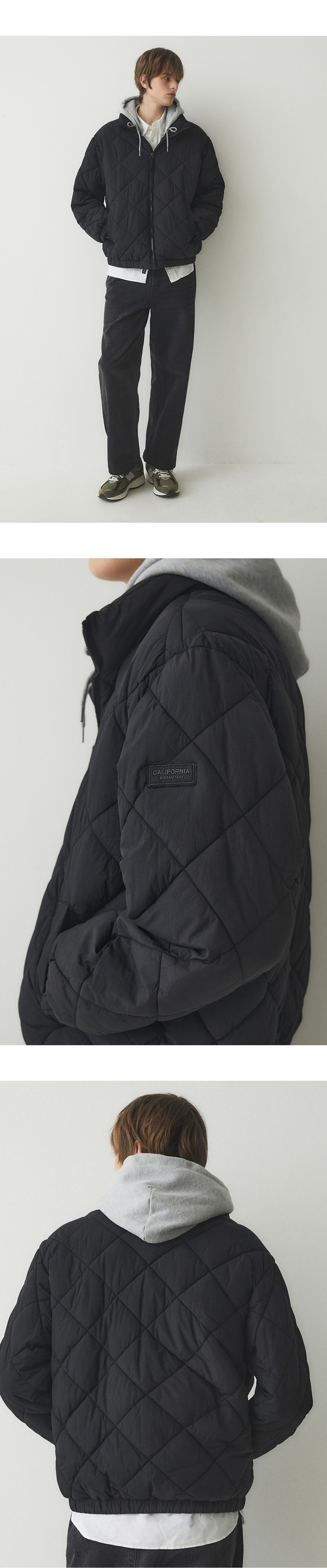 【IONSEOUL】Quilting Hood Padded Jumper (2color) 5JH058 Hood Quilting Jumper - 후아유닷컴