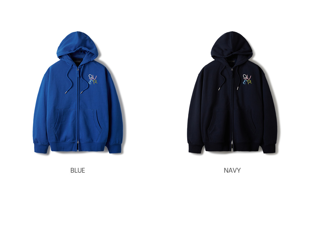 [QWER X WAU] Signature Hood Zip-up / WHMZE4T91U 상세 이미지 11