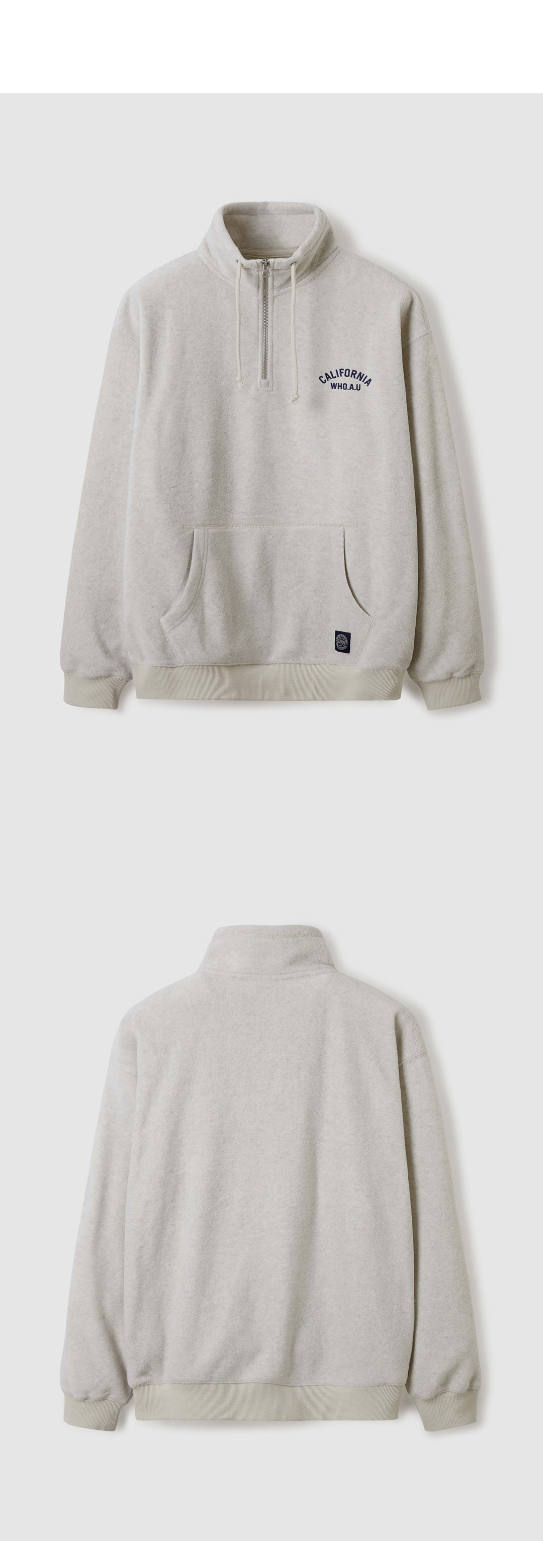 Fleece Pocket Half Zip-up / WHMAE4V31U 상세 이미지 4