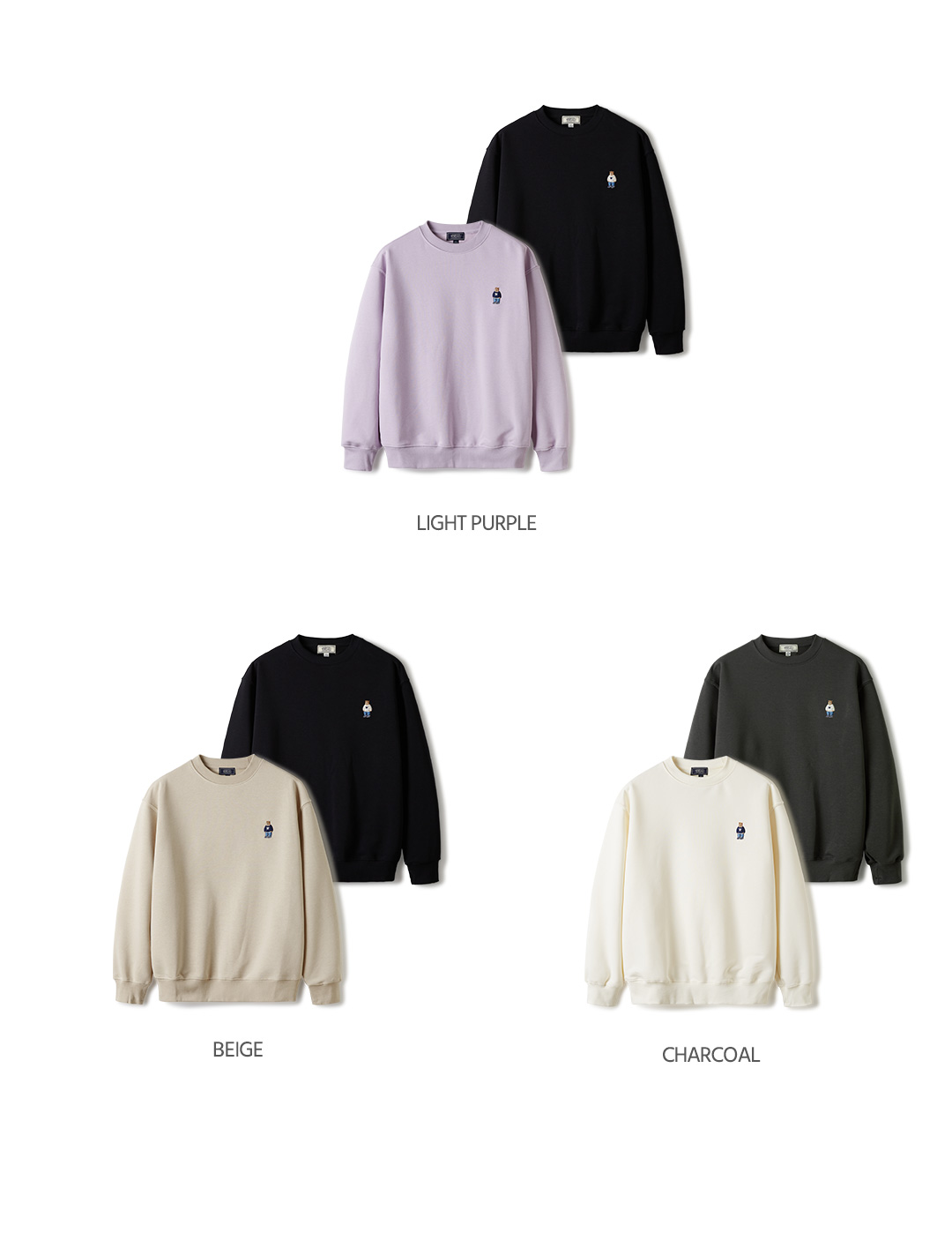 【WHO.A.U】Steve 2PACK Sweatshirt[B] 후아유닷컴 후아유 공식 온라인 스토어