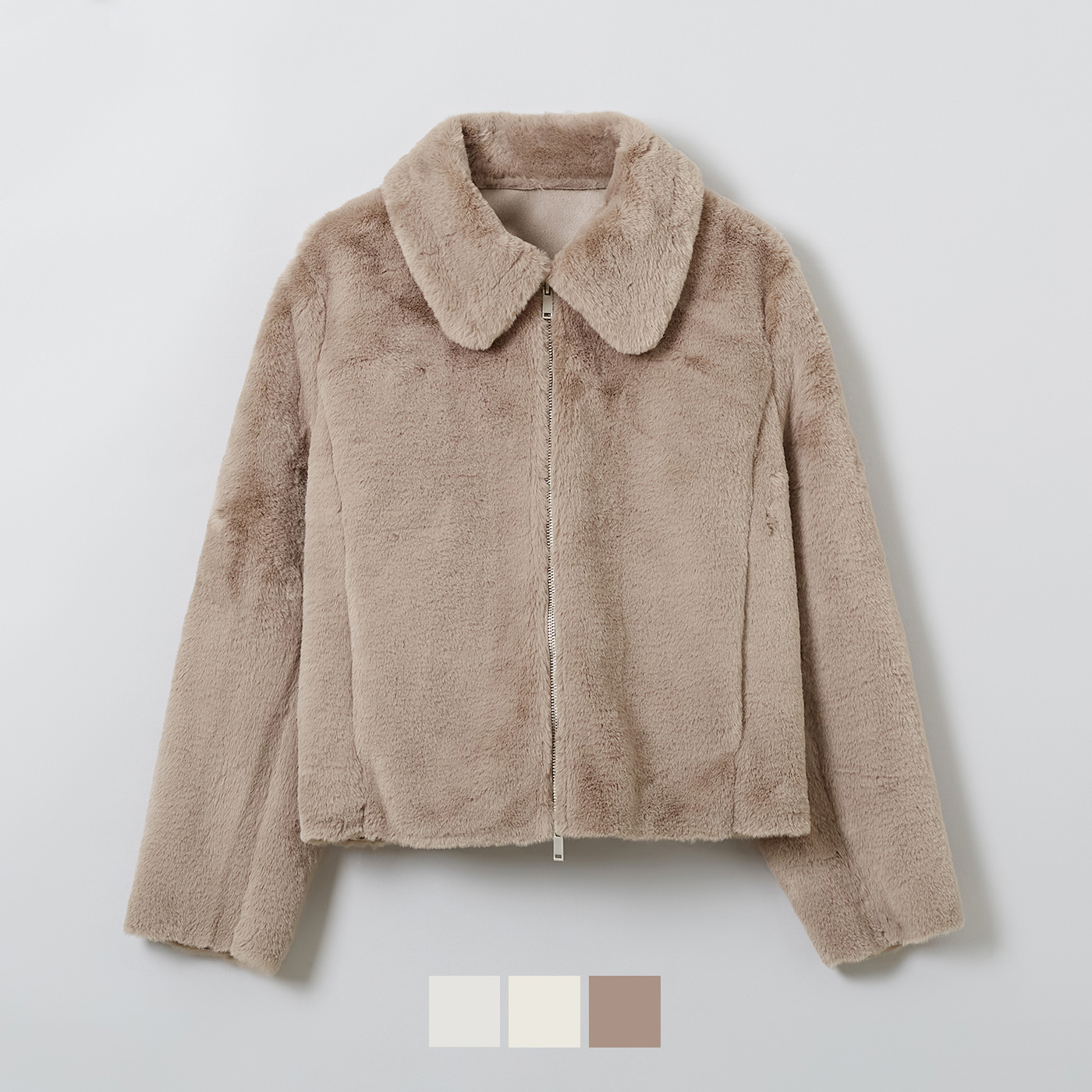 ★SPAO★Cara Fur Short Jacket★SPJLD4VW23 여성용] 카라 퍼 숏 자켓_SPJLD4VW23- 스파오