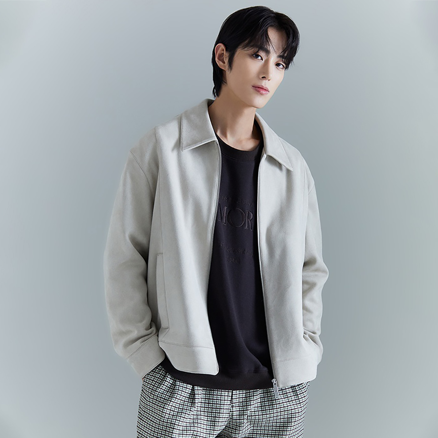 남성용] 스웨이드 자켓_SPJLD11M01- 스파오