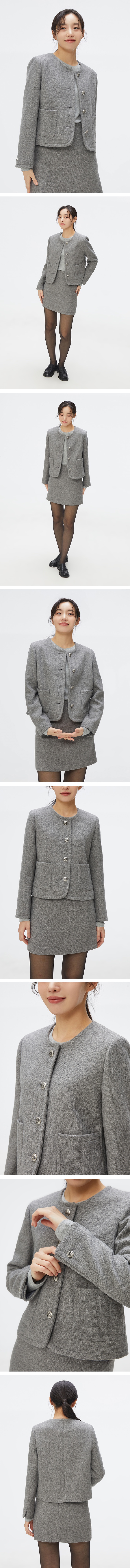 [울블렌드] 라운드넥 재킷_SPJKF12W01 상세 이미지 4