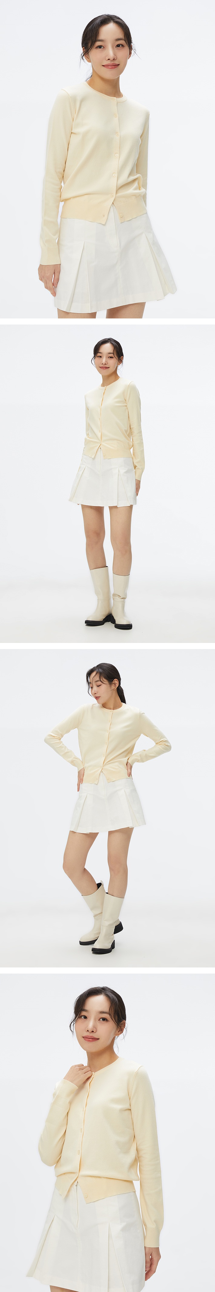 [소프트얀] 라운드넥 카디건_SPCKF23W01 상세 이미지 5