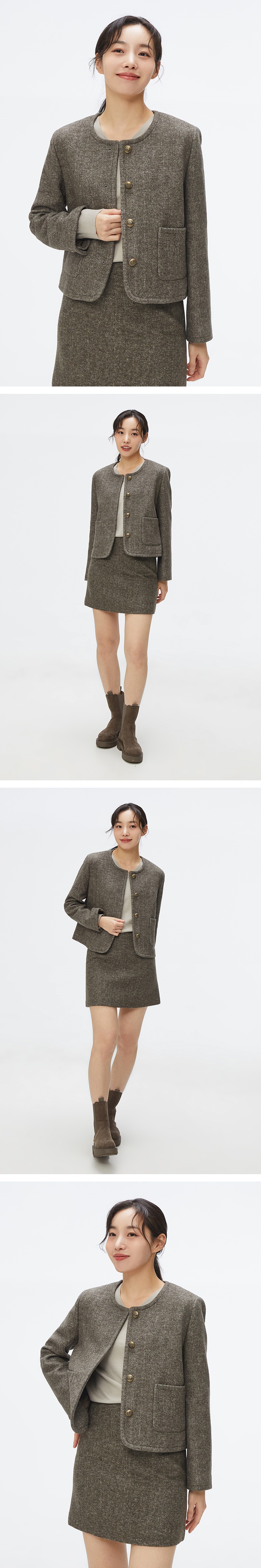 [울블렌드] 라운드넥 재킷_SPJKF12W01 상세 이미지 3