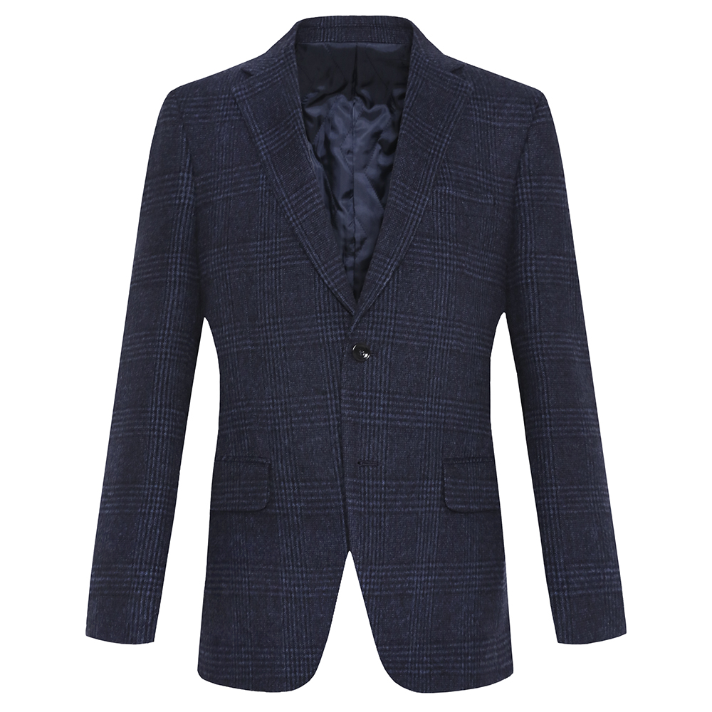 파크랜드 오스틴리드 남성 네 이 비 체 크 모 혼 방 기 모 자 켓 AKF24405 105