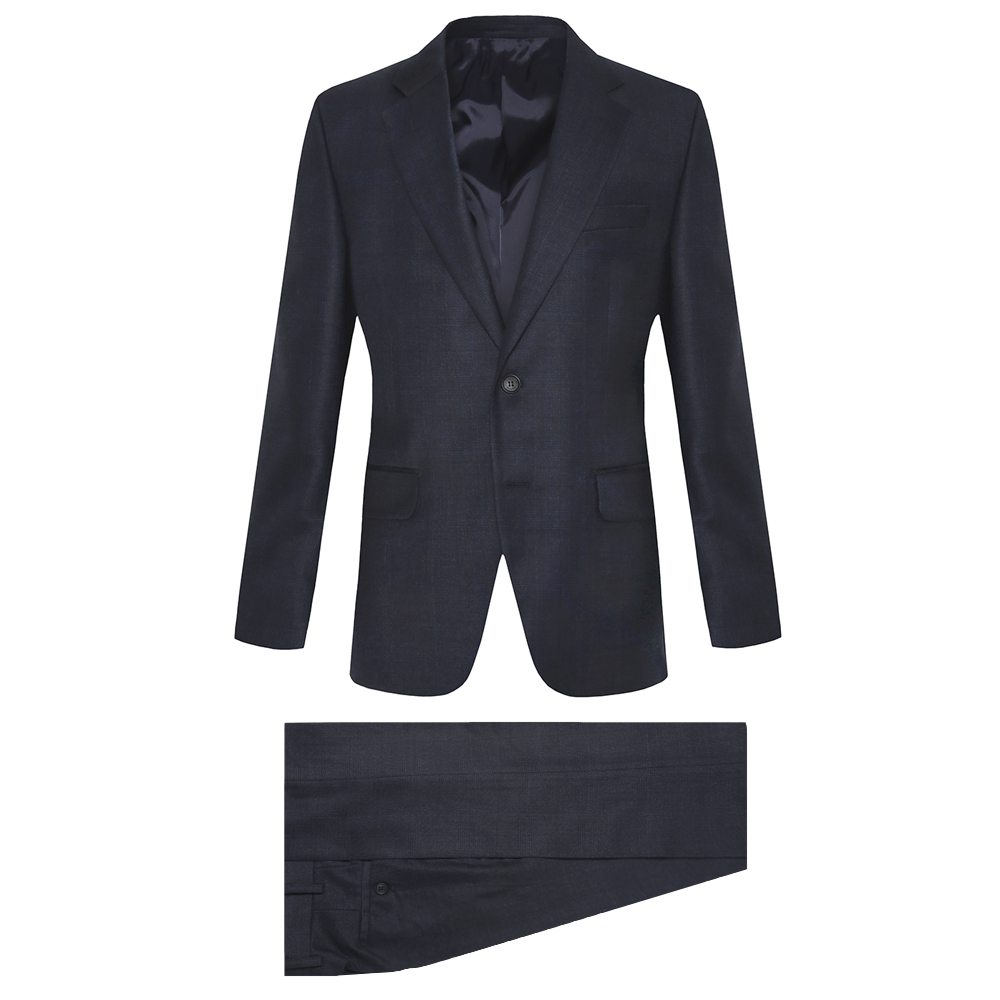 파크랜드 오스틴리드 남성 네 이 비 체 크 모 100 스 트 레 치 수 트 ASN24433 599