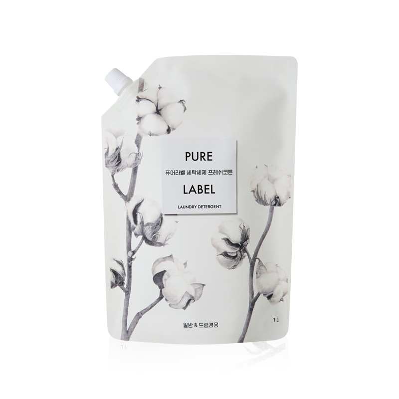 퓨어라벨 세탁세제 프레쉬코튼 리필 1L