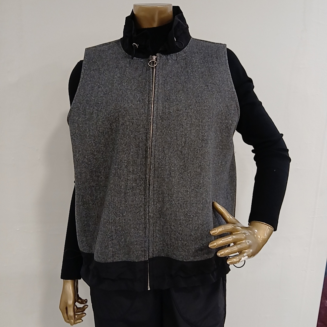 타마라 우븐배색모직조끼 TAVW24D30 NC