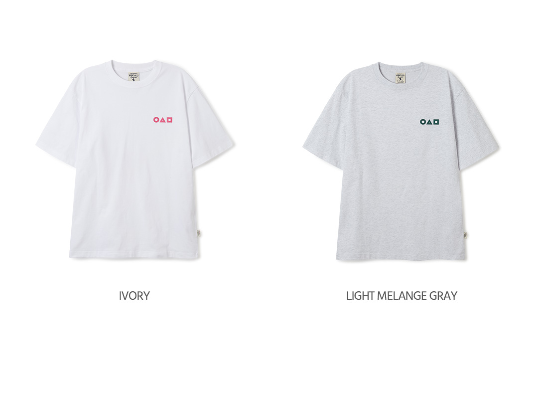 [WHO.A.U X SQUID GAME] カートゥーンカラーリングTシャツ WAU X SQUID GAME] Cartoon Dyed T-Shirt - 후아유닷컴