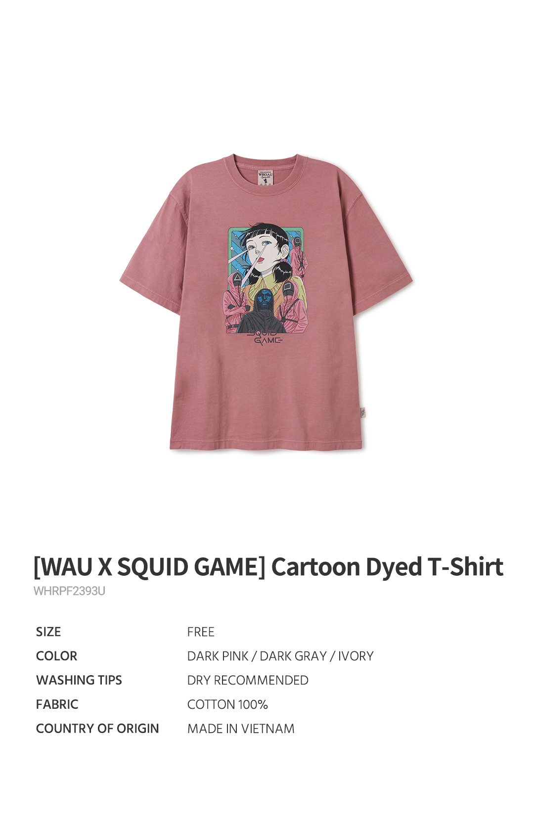 WAU X SQUID GAME/○△□ Graphic T-Shirt/ユニセックス WHOAU [WAU X SQUID GAME] ○△□ Graphic T-Shirt | WY Store