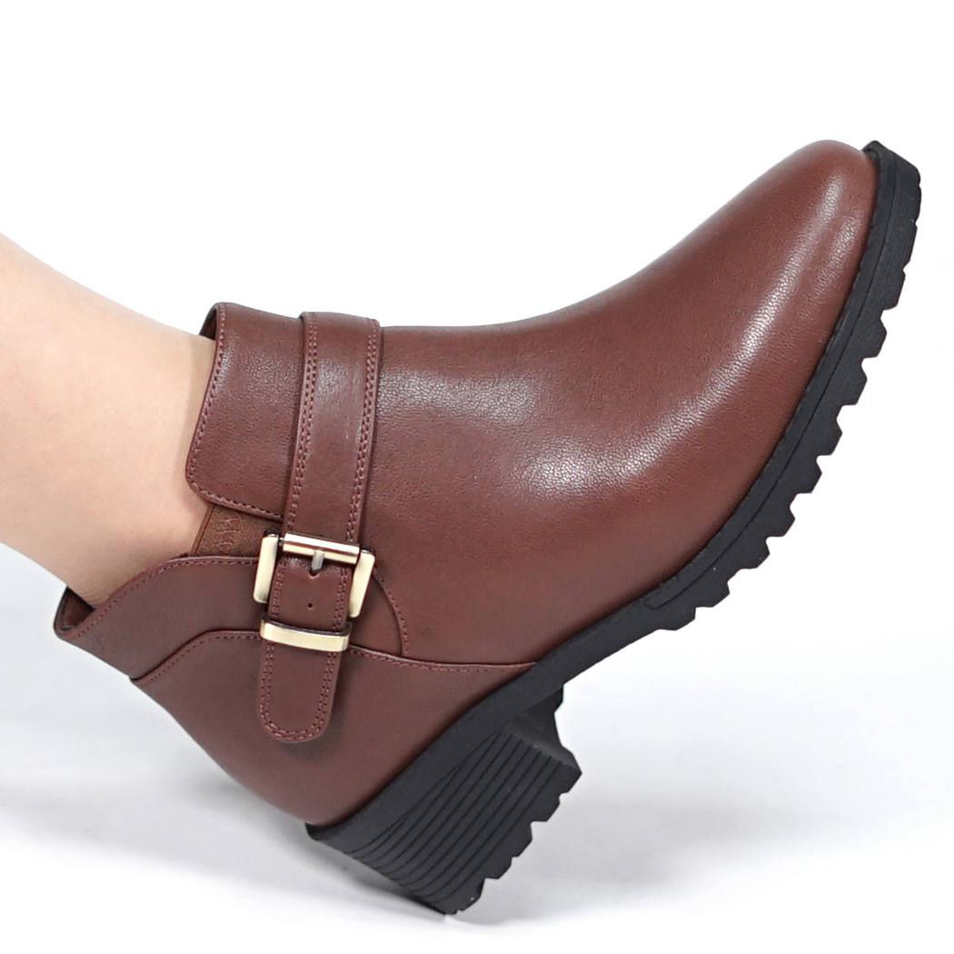 NC경산점 허시파피 여성 양가죽 버클 우레탄창 4cm 퍼안감 앵클부츠 FQ604/24FW NC경산