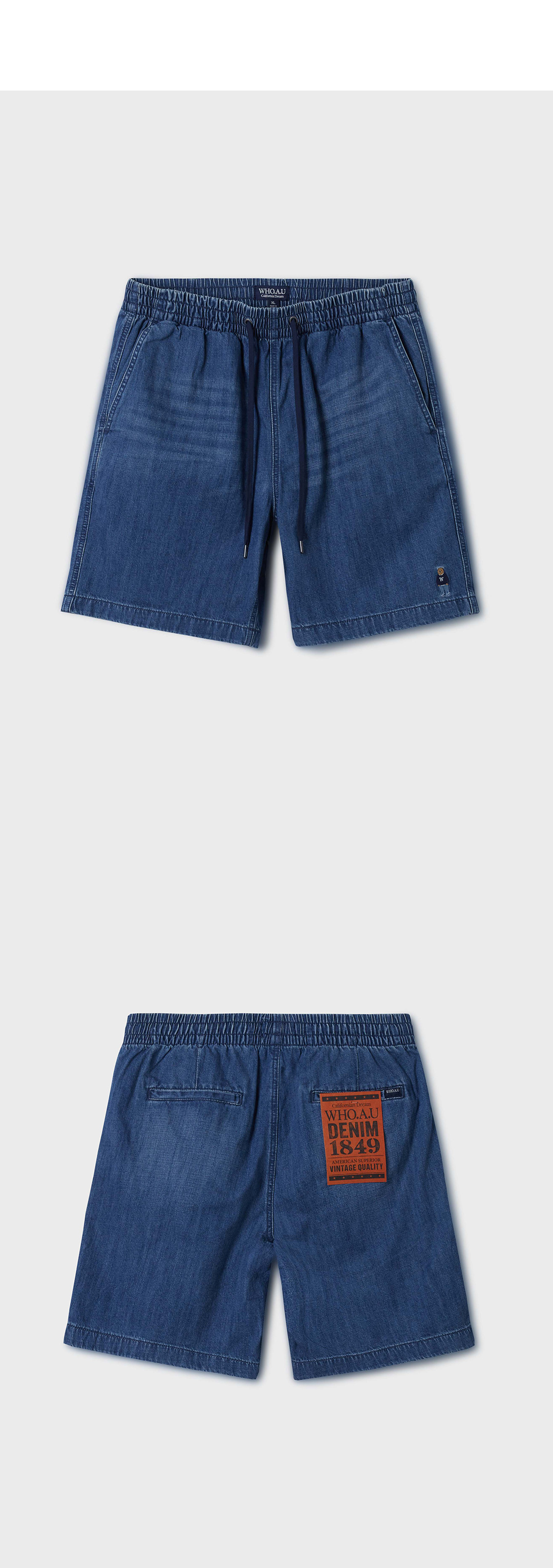 【韓国WHO.A.U フーアーユー】Steve Denim Shorts Steve Denim Shorts - 후아유닷컴