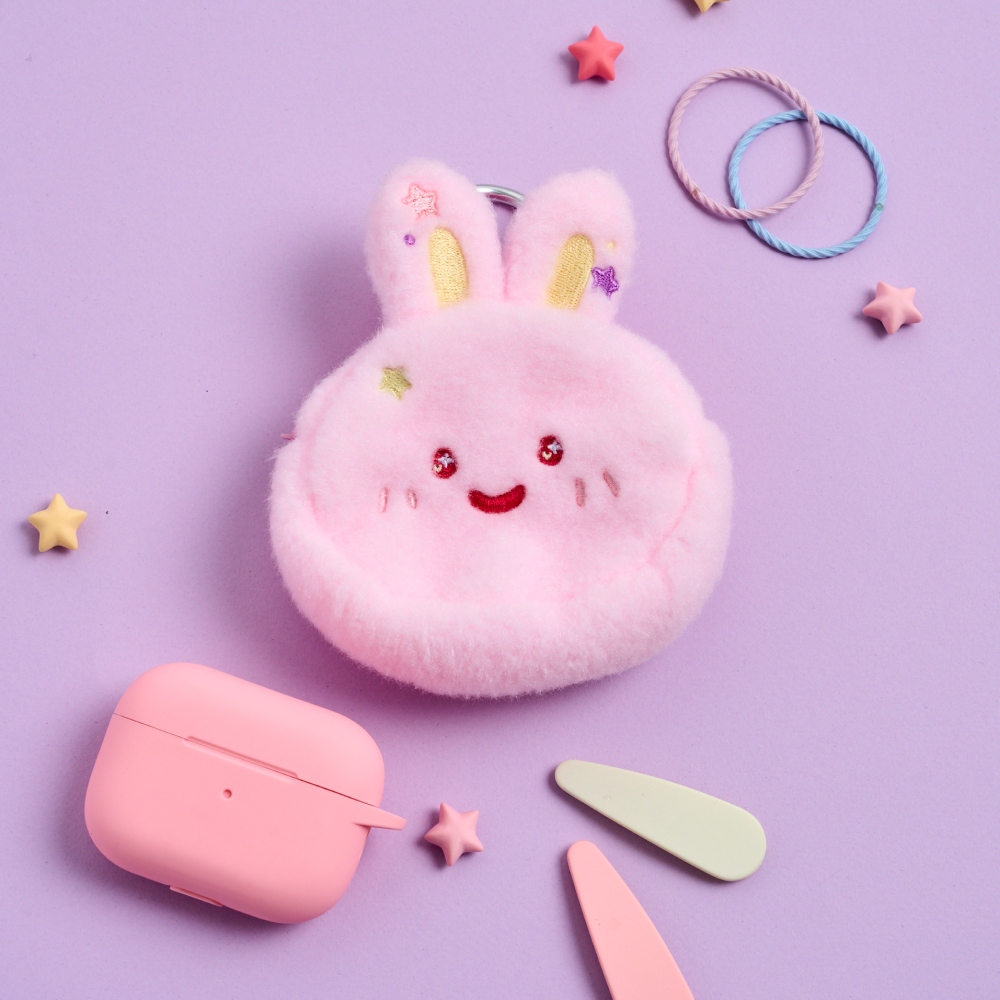 [MH&CO][버터(BUTTER)]눈반짝 스크래빗 코인파우치 핑크 FA2025020