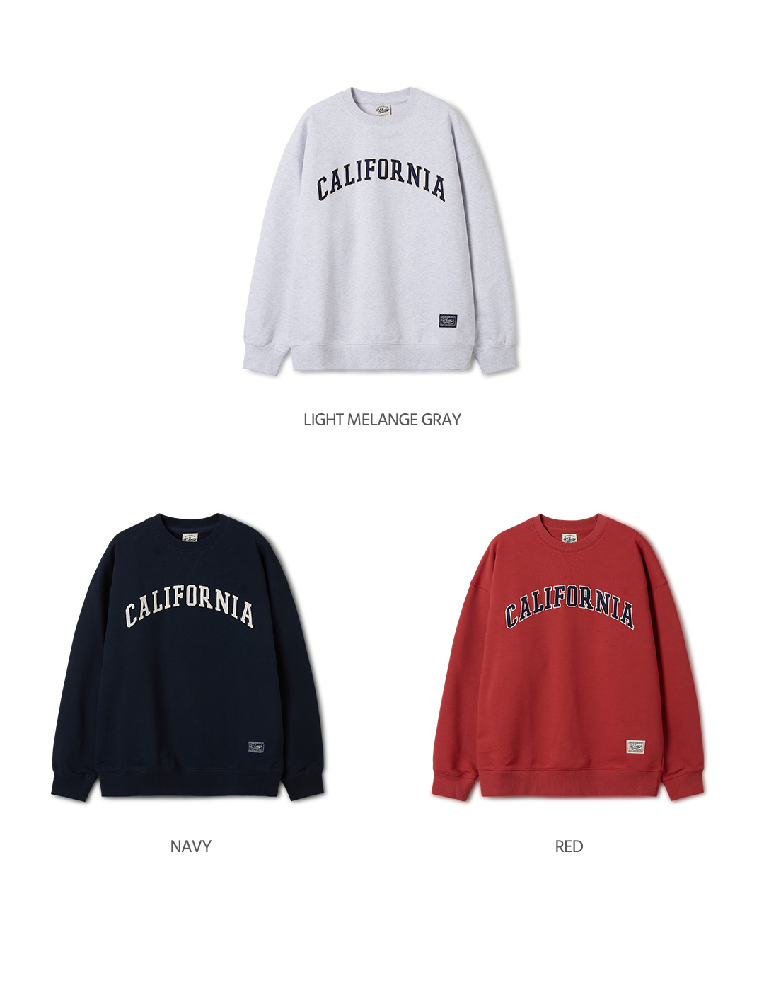 【韓国WHO.A.U フーアーユー】California Patch Sweatshirt California Patch Sweatshirt - 후아유닷컴