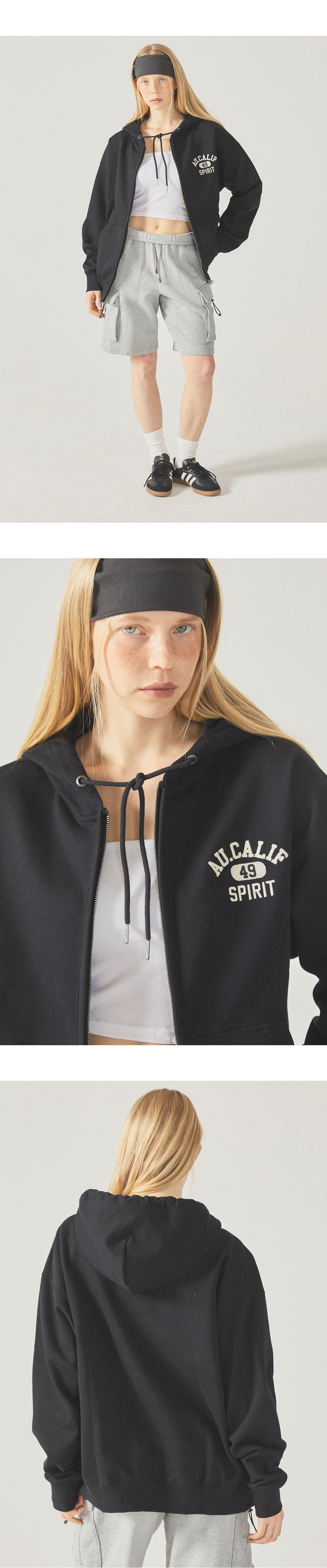【韓国WHO.A.U フーアーユー】Varsity Logo Sweatshirt Varsity Logo Sweatshirt - 후아유닷컴