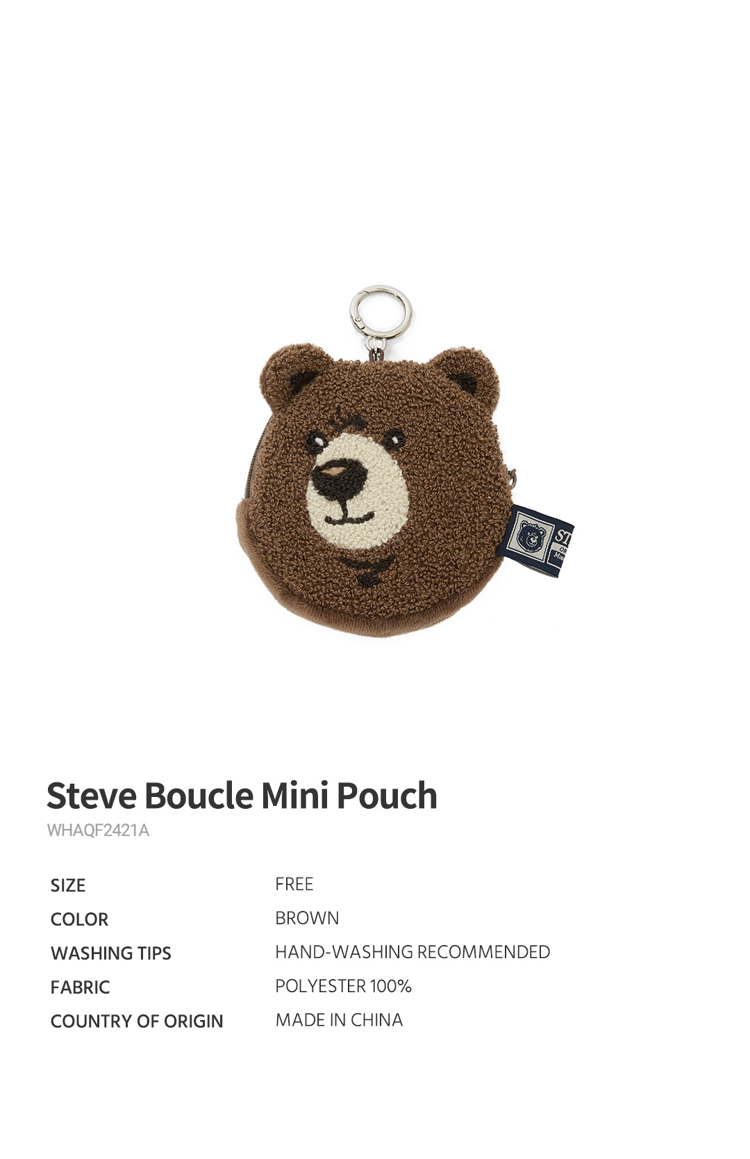 Steve Boucle Mini Pouch / WHAQF2421A 상세 이미지 2