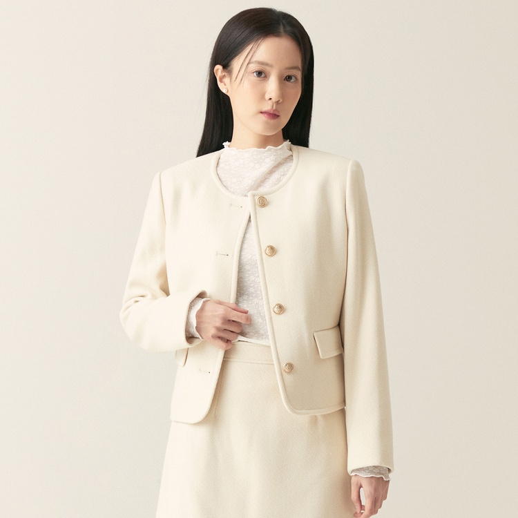 라운드넥자켓