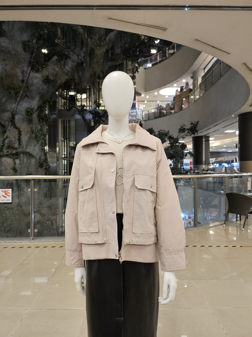 튜브 미들시보리숏패딩점퍼 TUJP25301