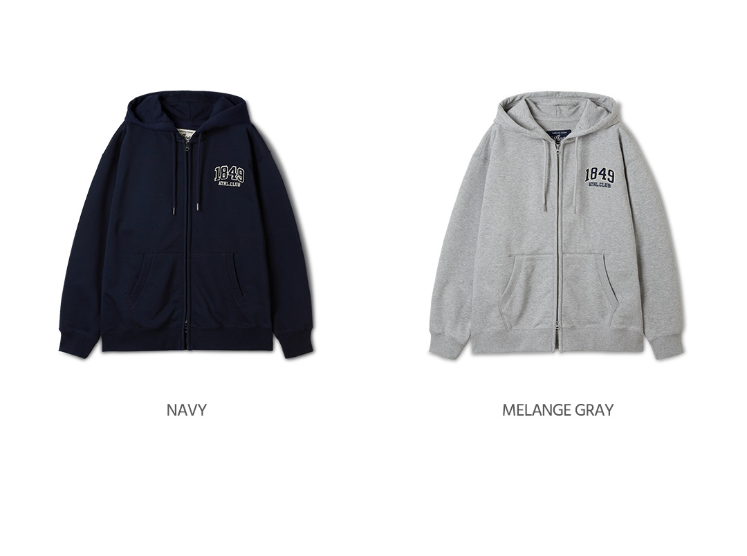 Campus Small Logo Hood Zip-up / WHMZF2391U 상세 이미지 4
