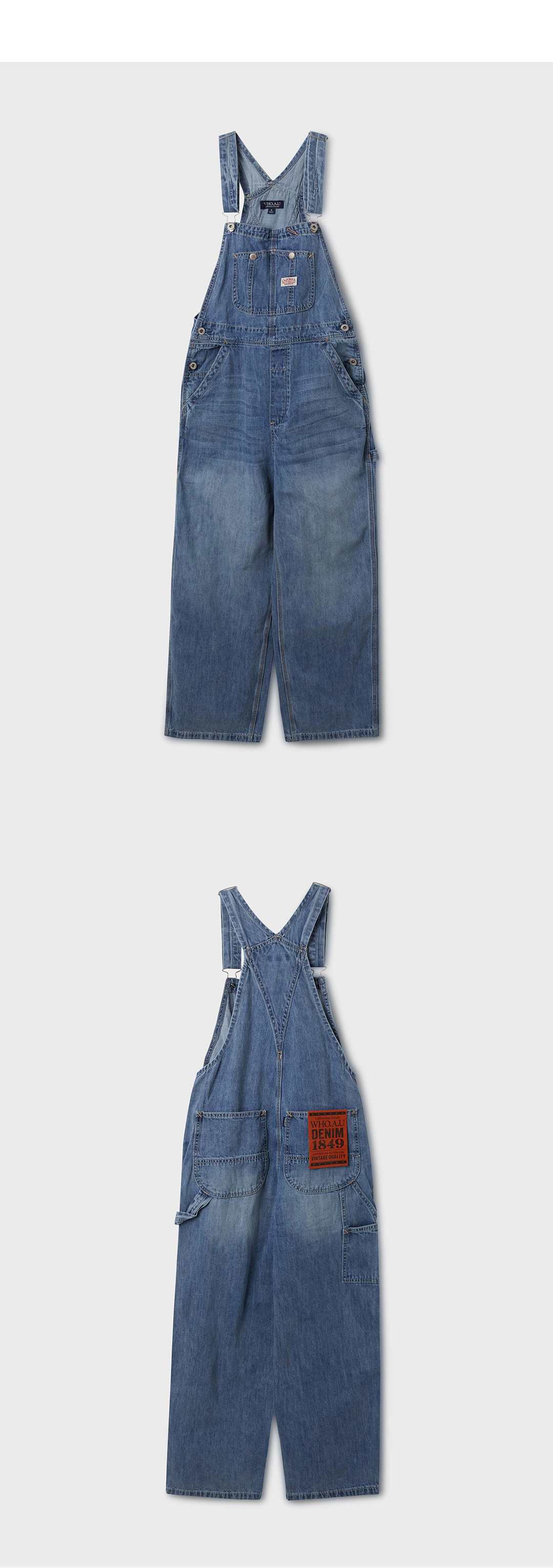 후아유(WHO.A.U) Cool Denim Overalls / WHTJF2452F - 사이즈